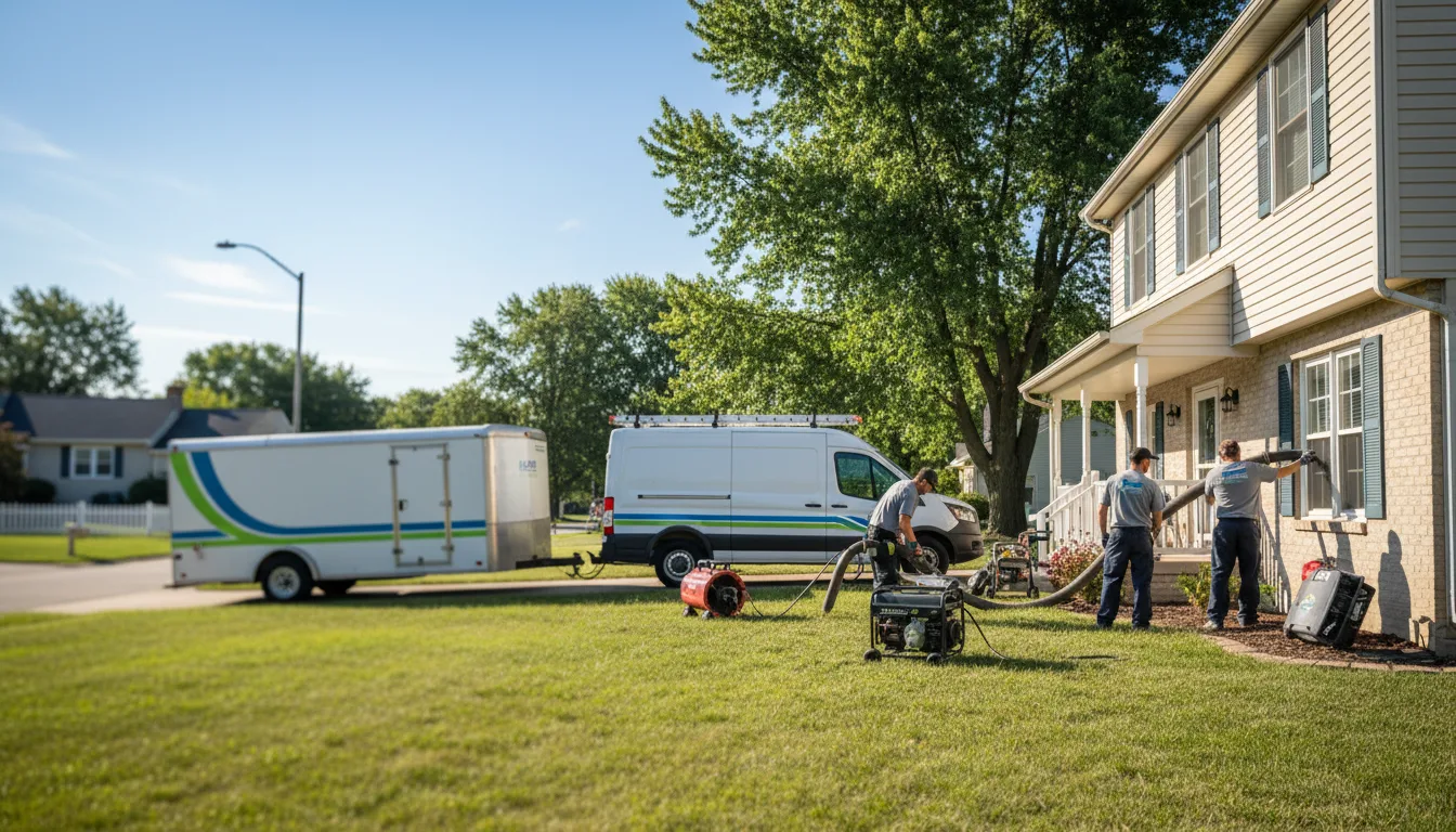 Flooded Basement Restoration And Cleanup With Repair in University Heights, IA near me